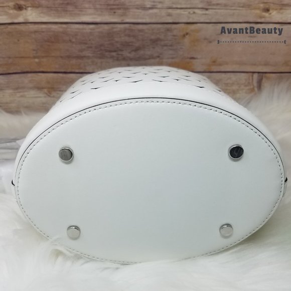 CRossbody Kate Spade Small Bucket heart Optic White Dorit - Picture 13 of 15